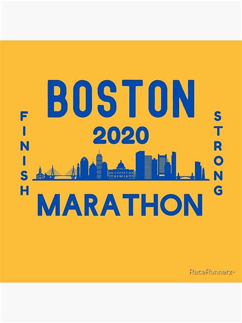 Boston Marathon 2020 - 5K, 10K, Full, Half Marathoner Gift, Runner's Gift, Running Gift, Blue ...