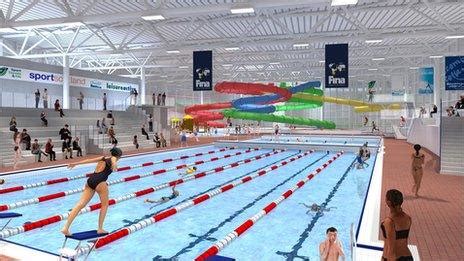 Break-in pair went for swim in Dundee's new Olympia pool - BBC News