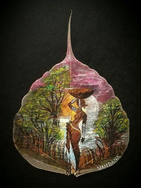 64 best images about Art on Peepal Leaf on Pinterest | Love birds, Beautiful hands and Quilling