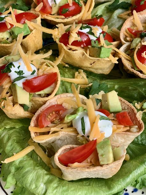 Mini Taco Salad Cups - The Art of Food and Wine