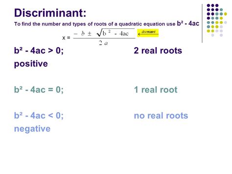 How to use the discriminant to find out how many real number roots an ...