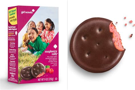 Girl Scout Cookies 2024 Flavors Raspberry - Malia Rozalie