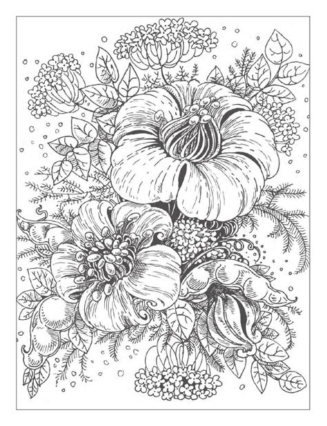 Beautiful Flowers Detailed Floral Designs Coloring Book - preview | Designs coloring books ...