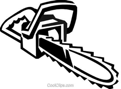 chainsaw clipart black and white - Clipground