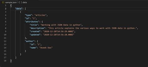 Working with JSON data in Python