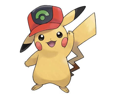 Pikachu Em Png Pikachu With Ash Hat - Clip Art Library