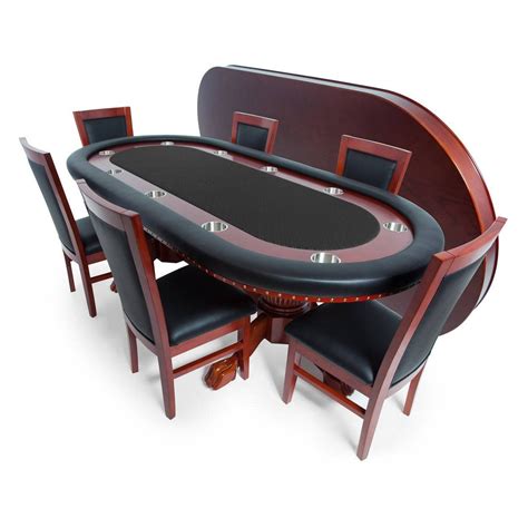 The Rockwell Poker Table With Dining Top and 6 Dining Chairs - Etsy