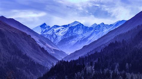 2560x1440 Snowy Blue Mountains 4k 1440P Resolution ,HD 4k Wallpapers ...