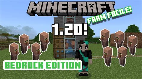 *1.20* La Migliore FARM DI VILLAGER per Bedrock Edition!!! || MINECRAFT ...