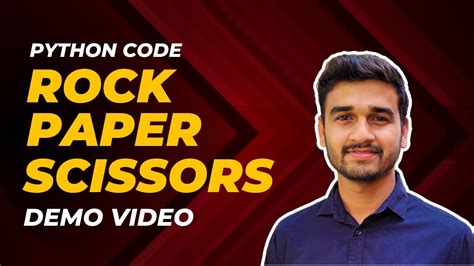 Rock Paper Scissors Demo Video | Python Language | Python Code | Game - YouTube