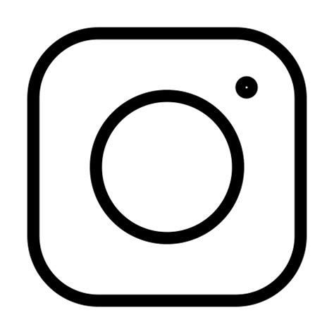 Black And White Instagram Logo PNG Picture | PNG Mart