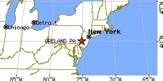 Oreland, Pennsylvania (PA) ~ population data, races, housing & economy