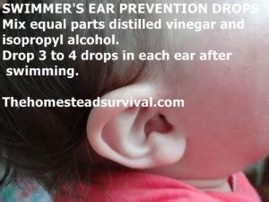 SWIMMER'S EAR PREVENTION DROPS - The Homestead Survival