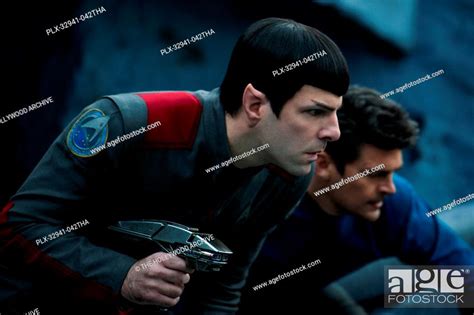 Left to right: Zachary Quinto plays Spock and Karl Urban plays Bones in ...