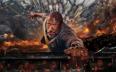 1440x900 Resolution Skyscraper Dwayne Johnson 2018 Movie 1440x900 Wallpaper - Wallpapers Den