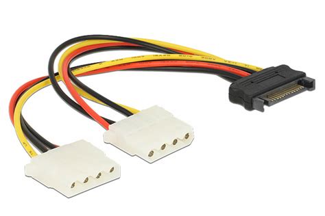 SATA to Molex power split adapter