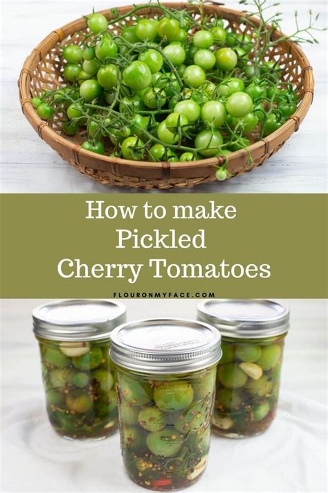 Quick pickled green cherry tomatoes. | Recipe | Pickled green cherry ...