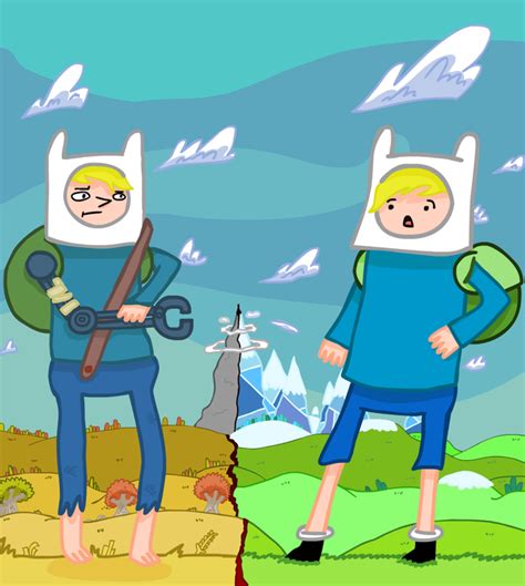 When Land of Ooo Finn Meets Farmworld Finn : r/adventuretime