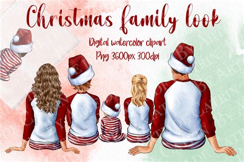 Christmas Family Look Clipart Graphic by Arte de Catrin · Creative Fabrica