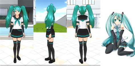 Yandere Simulator skin Hatsune Miku by NekaSan on DeviantArt