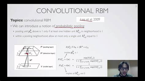 Neural networks [9.10] : Computer vision - convolutional RBM - YouTube