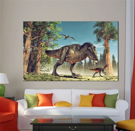 Dinosaur Canvas art Dinosaurs Wall Art Dinosaurs Poster dinosaurs wall art Dinosaurs room decor ...