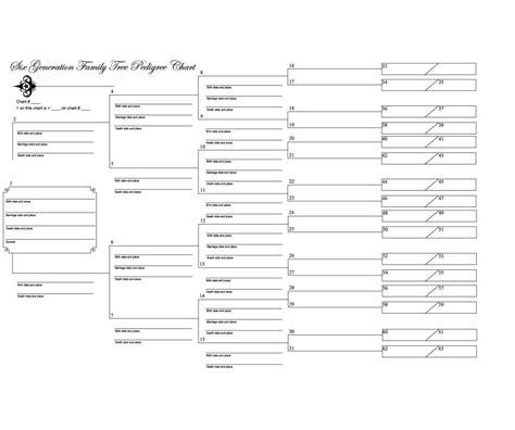 Printable Family Tree Form | Template Business PSD, Excel, Word, PDF