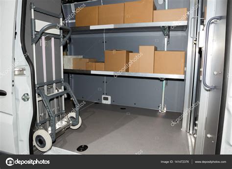 Package delivery truck interior — Stock Photo © Foto-VDW #141472376