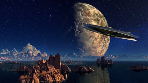 Free download | HD wallpaper: scifi landscape, science fiction, space age, deep space, fantasy ...