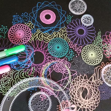 Spiro Art Spirograph Stencils Kaleidoscope Artwork Unique Gift! NEW Zap ...