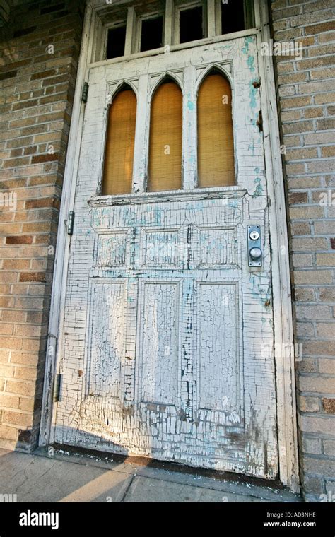 The Asylum Door Stock Photo - Alamy