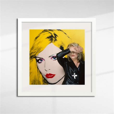 Debbie Harry "Face Covered with Portrait by Andy Warhol - 1988" - Labyrinth Art Gallery