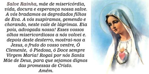 Oração Salve Rainha, em texto, vídeo e foto para imprimir. Saiba a origem desta prece à nossa ...