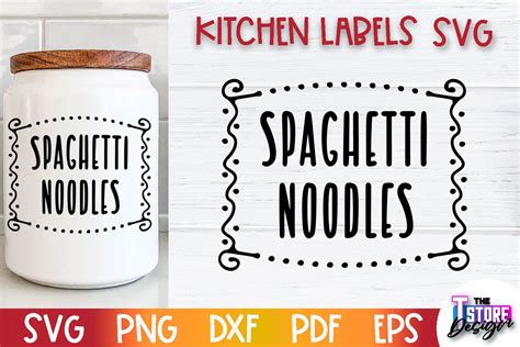 Kitchen Label SVG | Kitchen Decoration Graphic by The T Store Design · Creative Fabrica