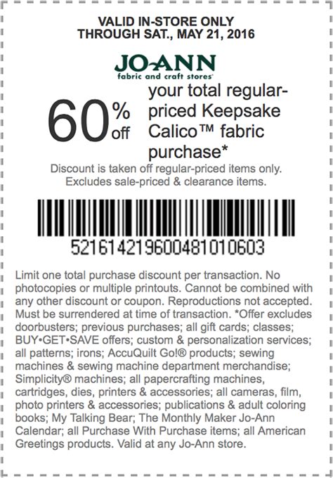 Jo-Ann Fabric Coupons – Find a Jo-Ann Coupon | Jo-Ann | Coupons, Online coupons, Store coupons