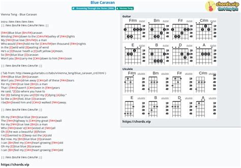 Chord: Blue Caravan - tab, song lyric, sheet, guitar, ukulele | chords.vip