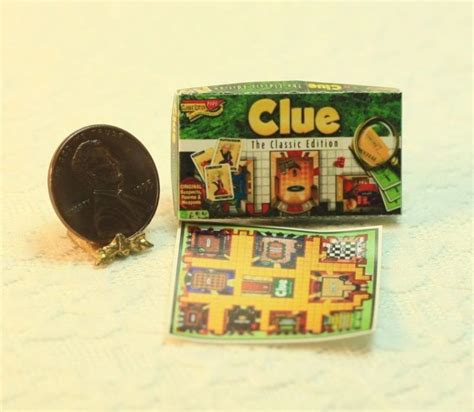 Popular Mystery Board Game by Cindis Minis | Miniatures, Mystery board games, Dollhouse miniatures