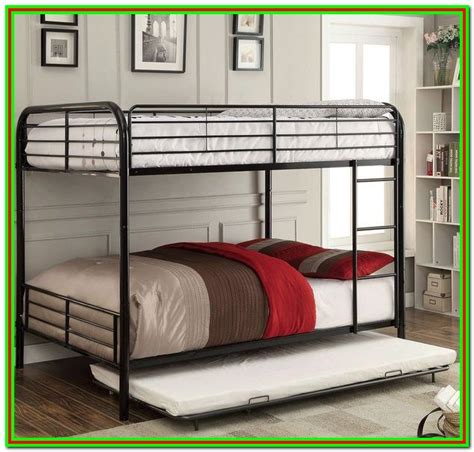 Metal Twin Over Full Bunk Bed With Trundle - Bedroom : Home Decorating Ideas #ry8vbmz8lo