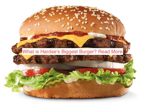 What is Hardee’s Biggest Burger? Read More – McDonald’s