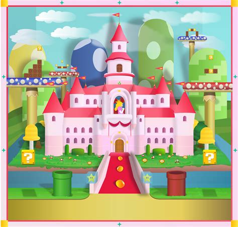 Princess Peach's Castle by J-2B on DeviantArt