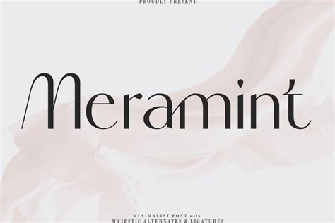 Meramint - Minimalist Sans Serif Font | Deeezy