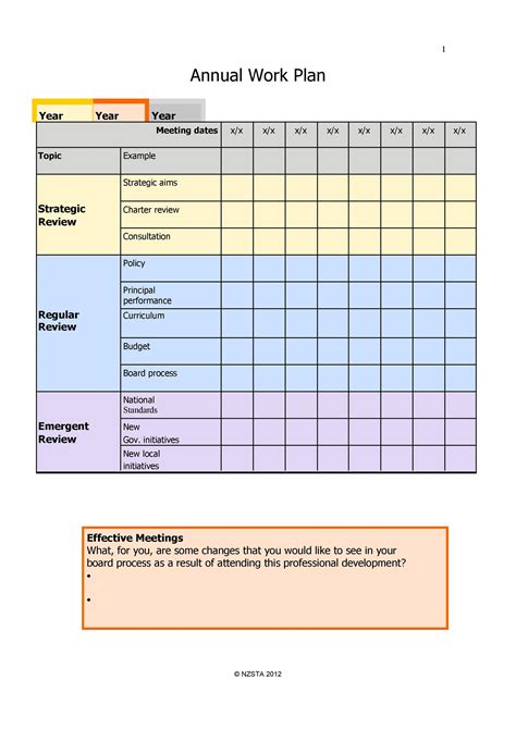 Committee Work Plan Template | TUTORE.ORG - Master of Documents