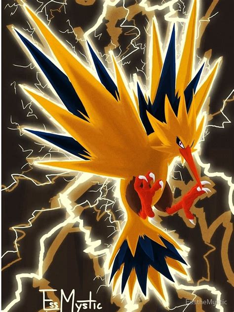 'Shiny Zapdos' Graphic T-Shirt Dress by EsstheMystic | Zapdos pokemon, Pokémon species, Zapdos art