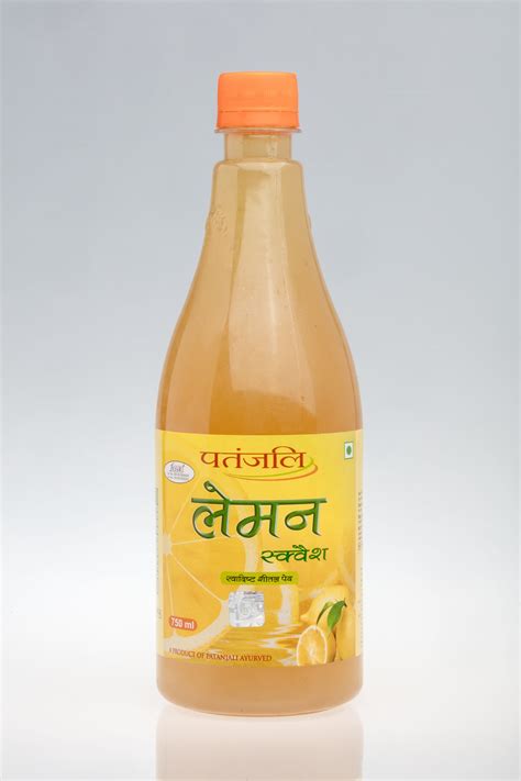 A Patanjali Ayurved Product , a drink made by lemon . Lemon is a very good source of Vitamin C ...