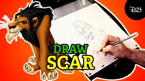 How to Draw Scar from The Lion King with Disney Legend Andreas Deja ...