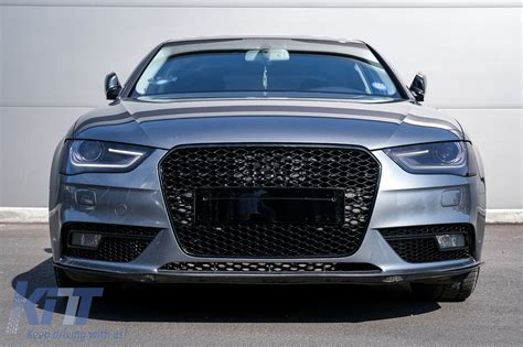 Badgeless Front Grille suitable for Audi A4 B8 Facelift (2012-2015) RS ...