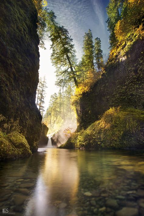 Punch Bowl Falls- Eagle Creek trail, Columbia Gorge, Oregon. by Leif Erik Smith | Natura