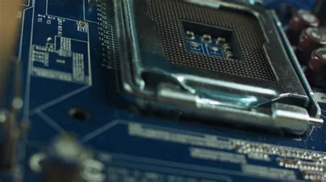 CPU socket and processor on the motherbo... | Stock Video | Pond5