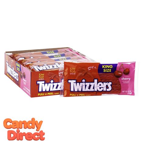 King Size Twizzlers Pull & Peel Cherry - 15ct – CandyDirect.com