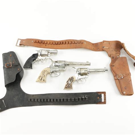 Mattel Vintage Toy Revolvers With Gun Belts | EBTH